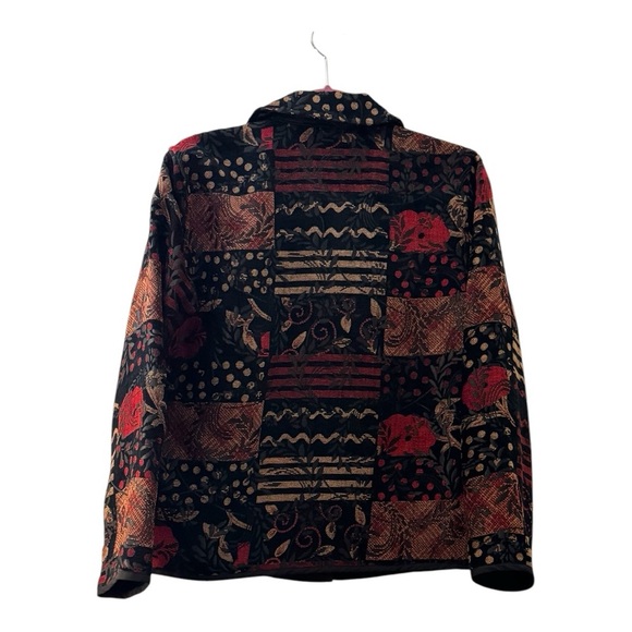 Coldwater Creek Black patchwork jacket - Picture 4 of 7